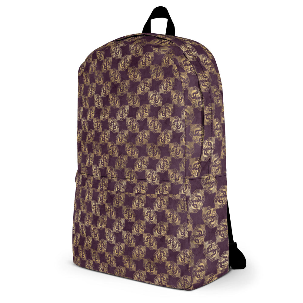 Gold Double Celtic Dragons on Distressed Purple - Backpack – Clover &  Thistle